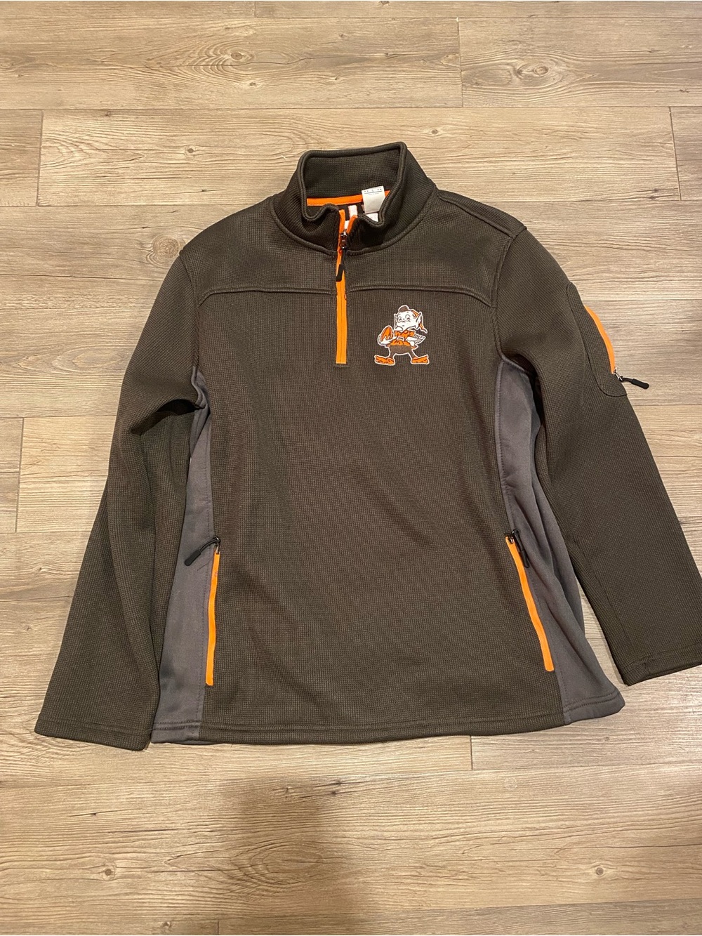 Cleveland Browns Quarter Zip Sweater